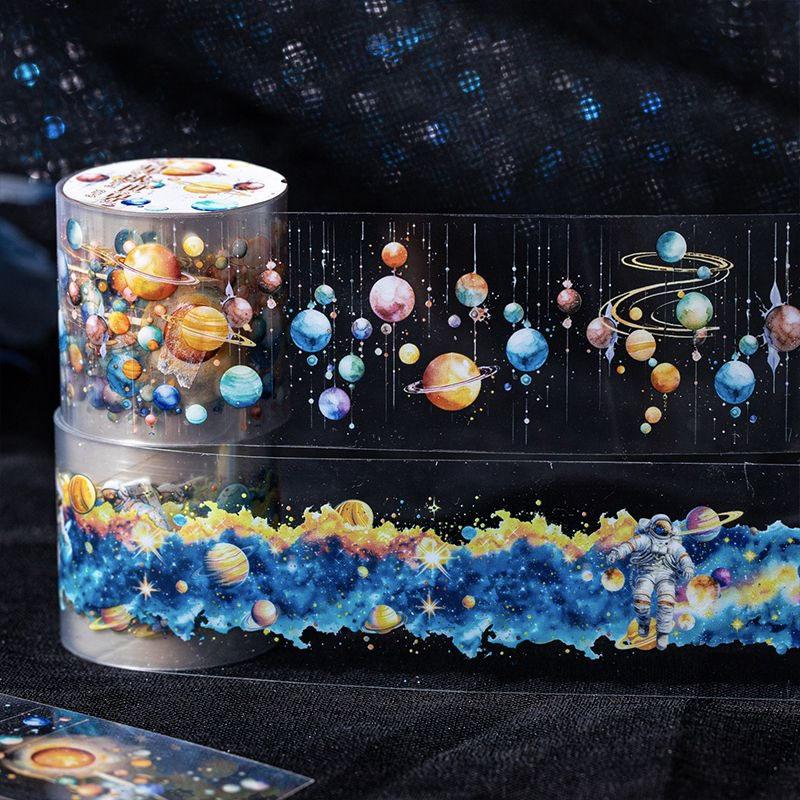 コラージュ 素材 マスキングテープ マステ 宇宙 星 月 惑星 宇宙飛行士