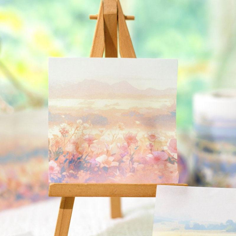 コラージュ 素材 マスキングテープ 風景 花畑 景色 花 フラワー 草原