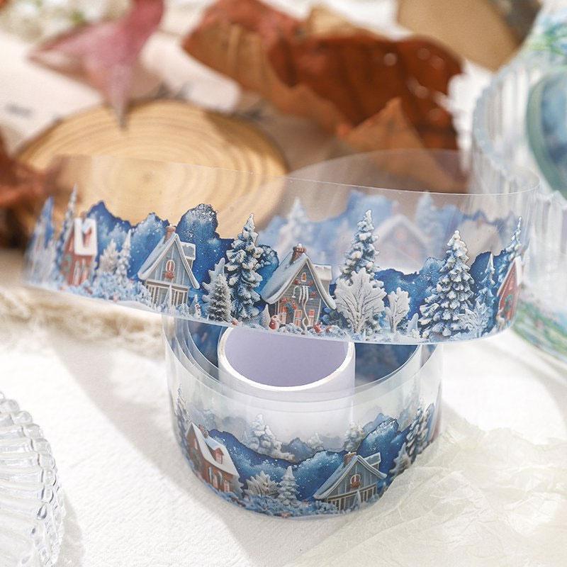 海外マスキングテープ　背景・風景セット コラージュ 素材 マスキングテープ マステ 風景 背景 景色 桜