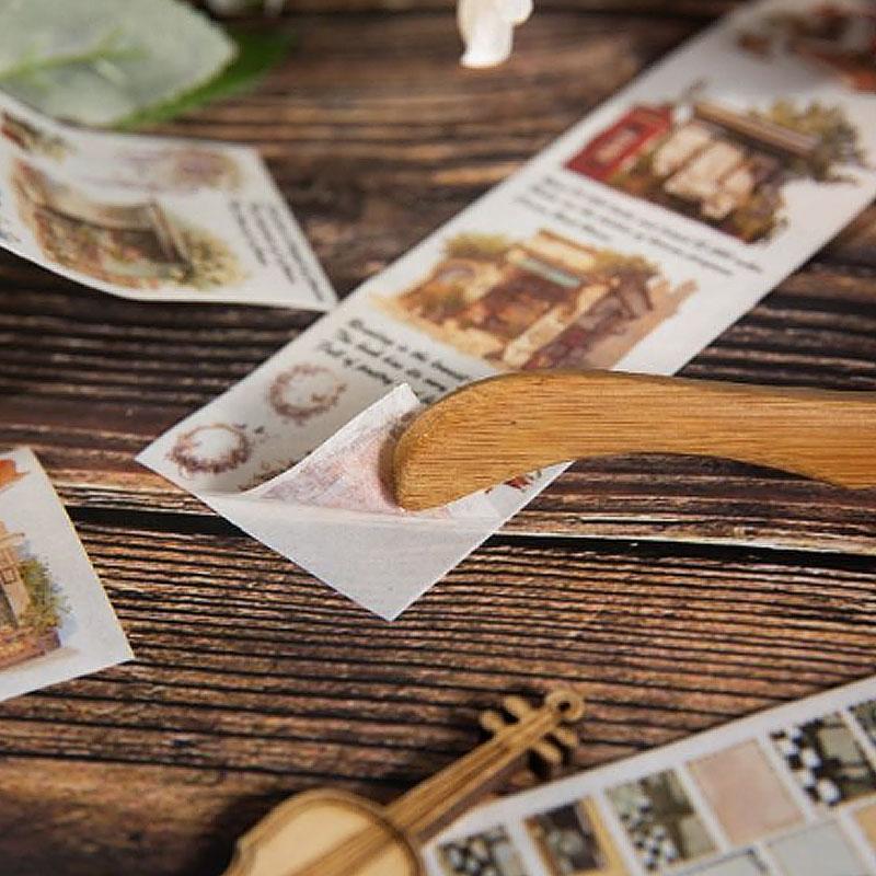 コラージュ 素材 マスキングテープ マステ 建物 風景 街並 ショップ お