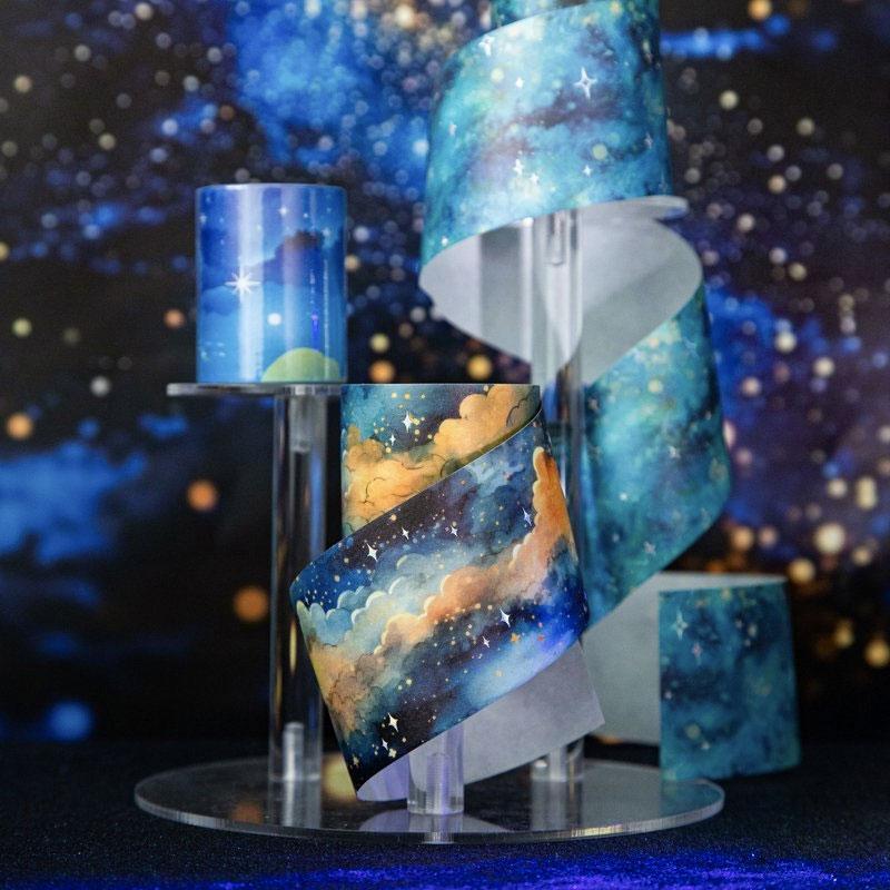 コラージュ 素材 マスキングテープ マステ 星空 宇宙 装飾 星 夜空