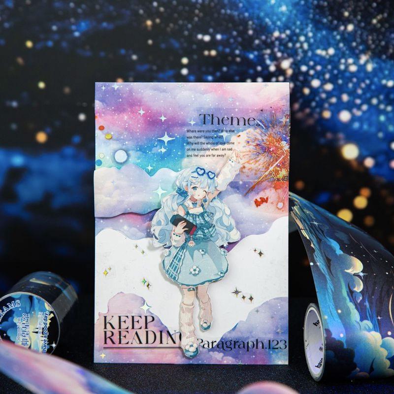 コラージュ 素材 マスキングテープ マステ 星空 宇宙 装飾 星 夜空