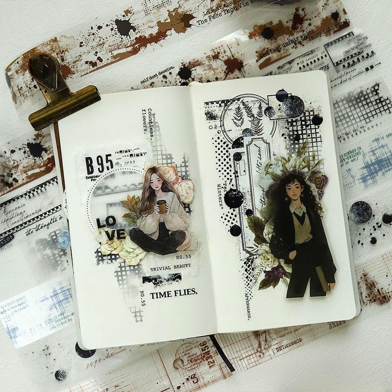 専用★ 【A】コラージュ素材や雑貨など大量！紙もの ステッカー マステ MT754 飾り 装飾 アクセント おしゃれ マステ ロールシール コラージュ