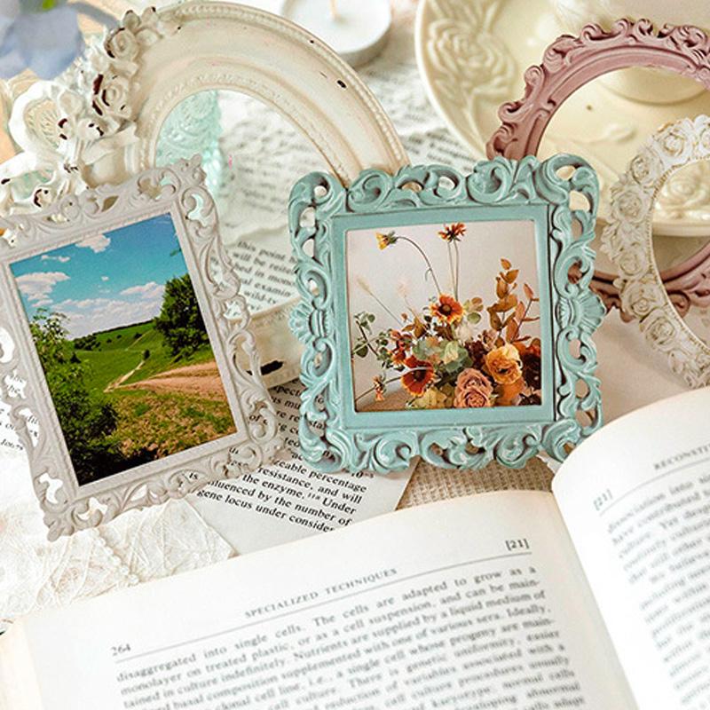 コラージュ 素材 デザイン ペーパー 額縁 ミラー 鏡 フレーム ジャンク