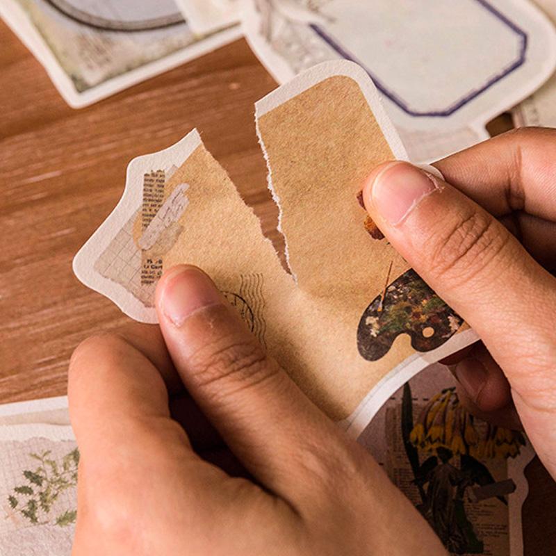 コラージュ 素材 デザイン ペーパー メモ ラベル タグ 手紙