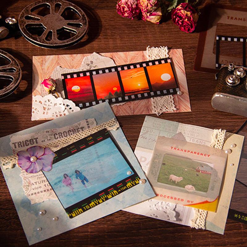 コラージュ 素材 デザイン ペーパー 写真 カメラ 映画 ネガ