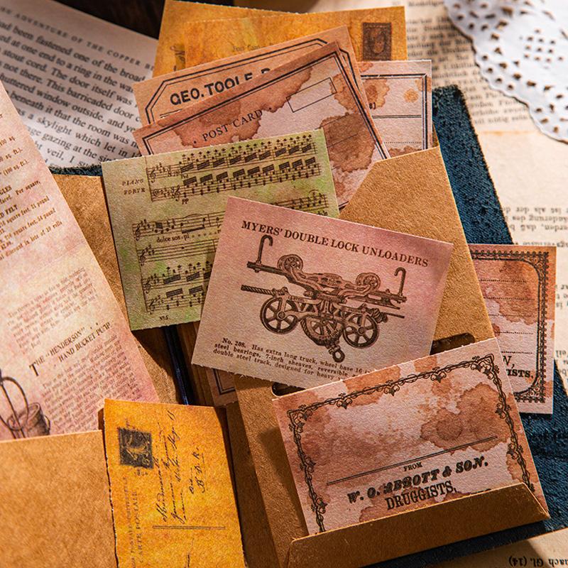 コラージュ 素材 デザイン ペーパー 英語 ラベル 手紙 楽譜 ジャンク