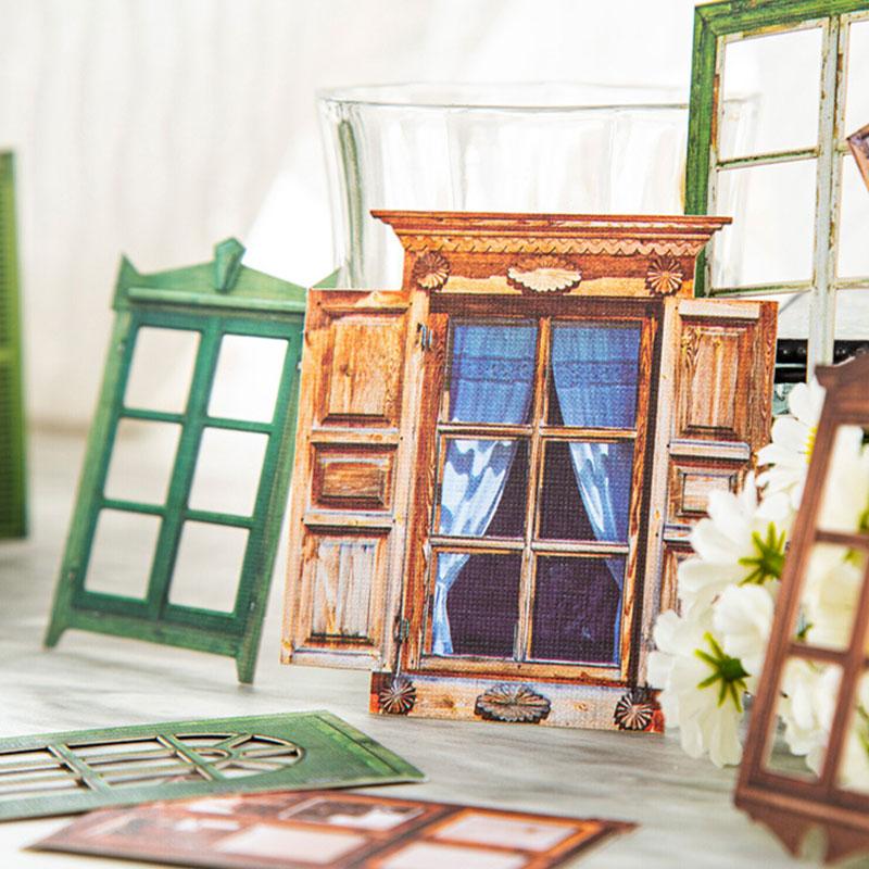 コラージュ 素材 デザイン ペーパー ドア 窓 扉 窓枠 ウィンドウ