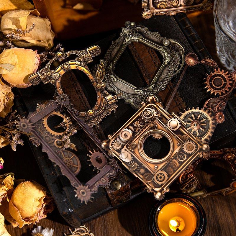 テクスチャーアート スチームパンクアート 額縁 立体画 原画一点もの