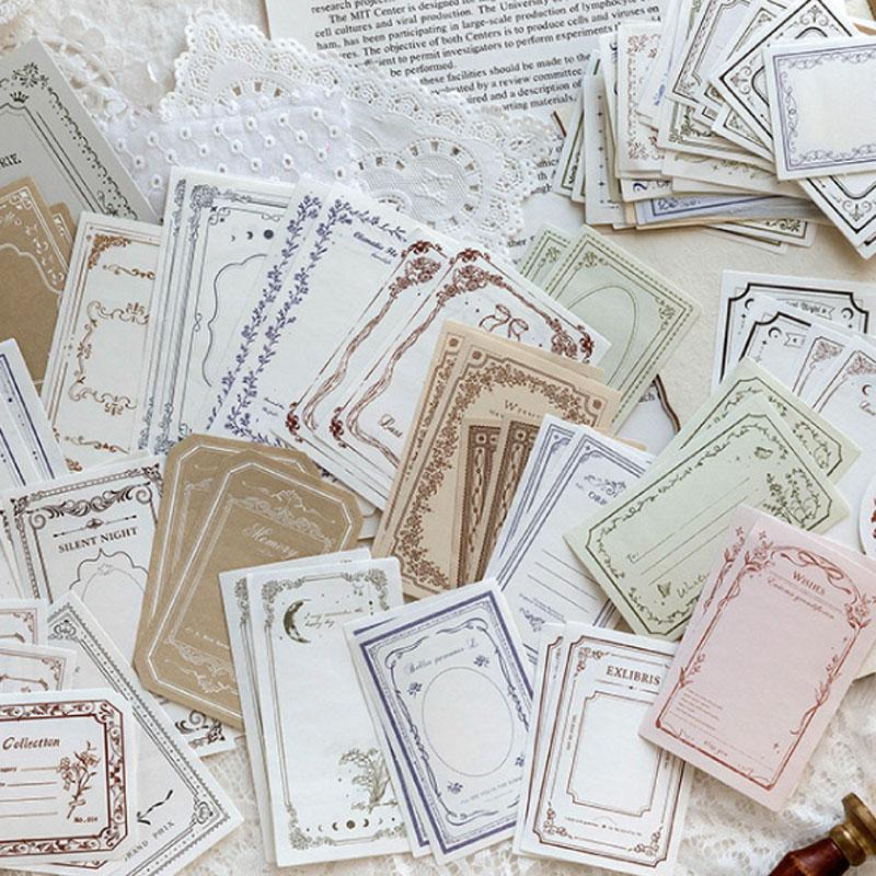 コラージュ素材 200枚入りヴィンテージコラージュ素材セット | 文具屋 なび助