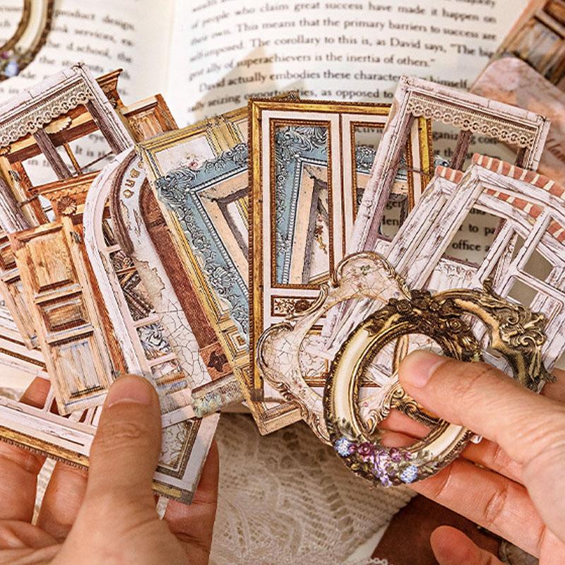 コラージュ 素材 シール ティーカップ ポット オーナメント 装飾 飾り