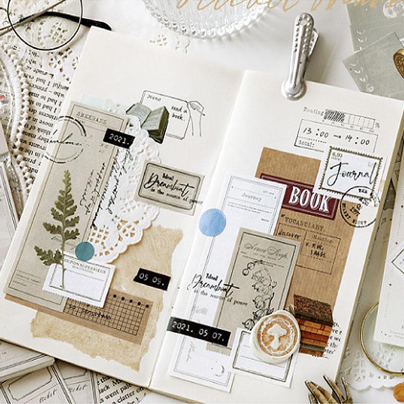 NS681 タグ ラベル メモ チケット フレーム 枠 レシート 伝票 背景紙