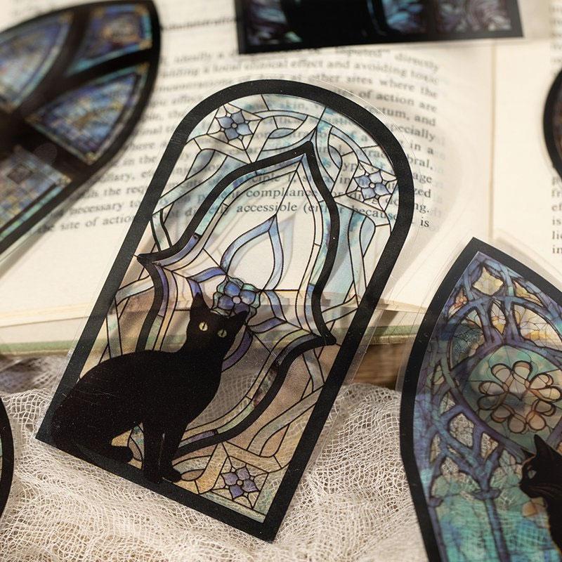 新品 黒猫と蝶々 ヴィンテージ ステンドグラス ローウェル・エレーロ キャット Amazon.co.jp: 黒猫と蝶々 ステンドグラス ローウェル・エレーロ