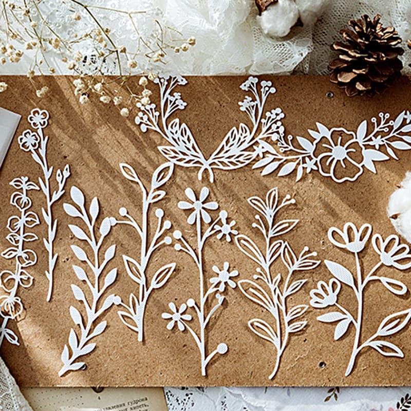 №22♡naco様♡デザインペーパー　30枚　パープルレース　 414 NS859 レースペーパー 切り絵 レース紙 蝶 植物 門 コラージュ 素材 紙