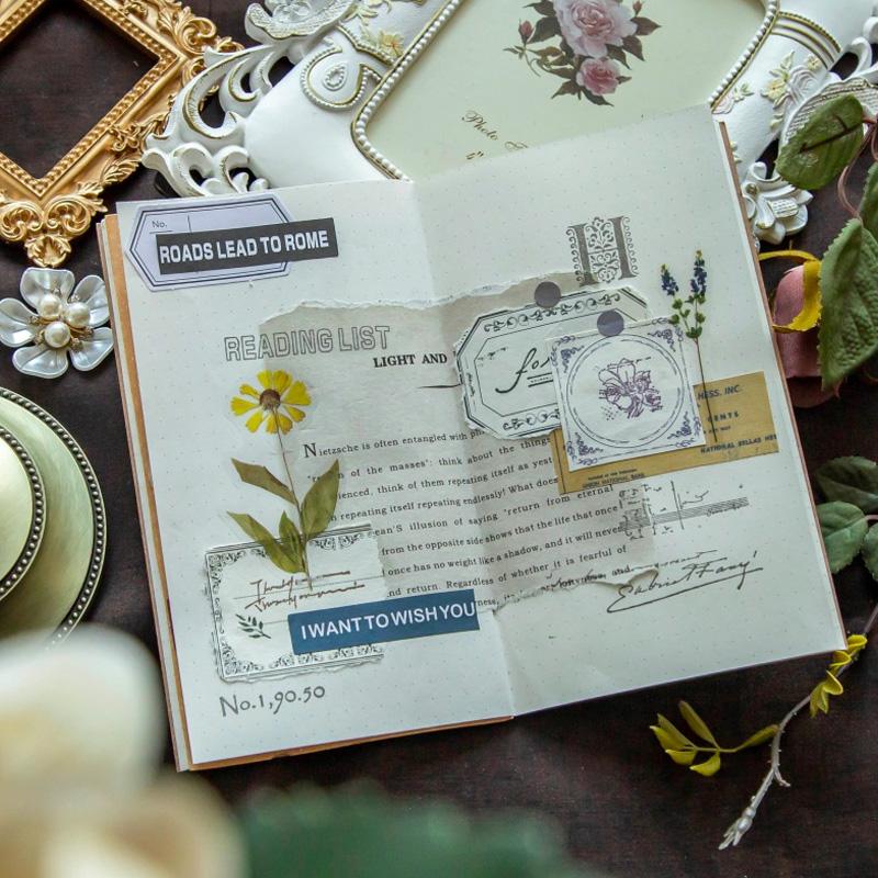 コラージュ 素材 デザイン ペーパー フレーム ラベルブック ジャンク