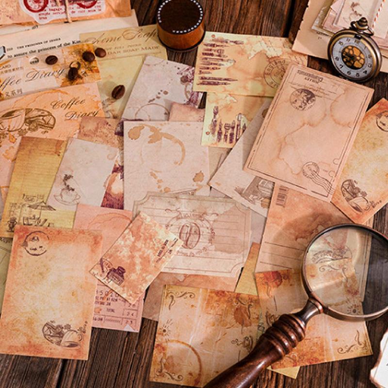 ヴィンテージ 紙モノ 新品大量まとめ売り 蚤の市ジャンクジャーナルコラージュ素材 ec-memento_pa082