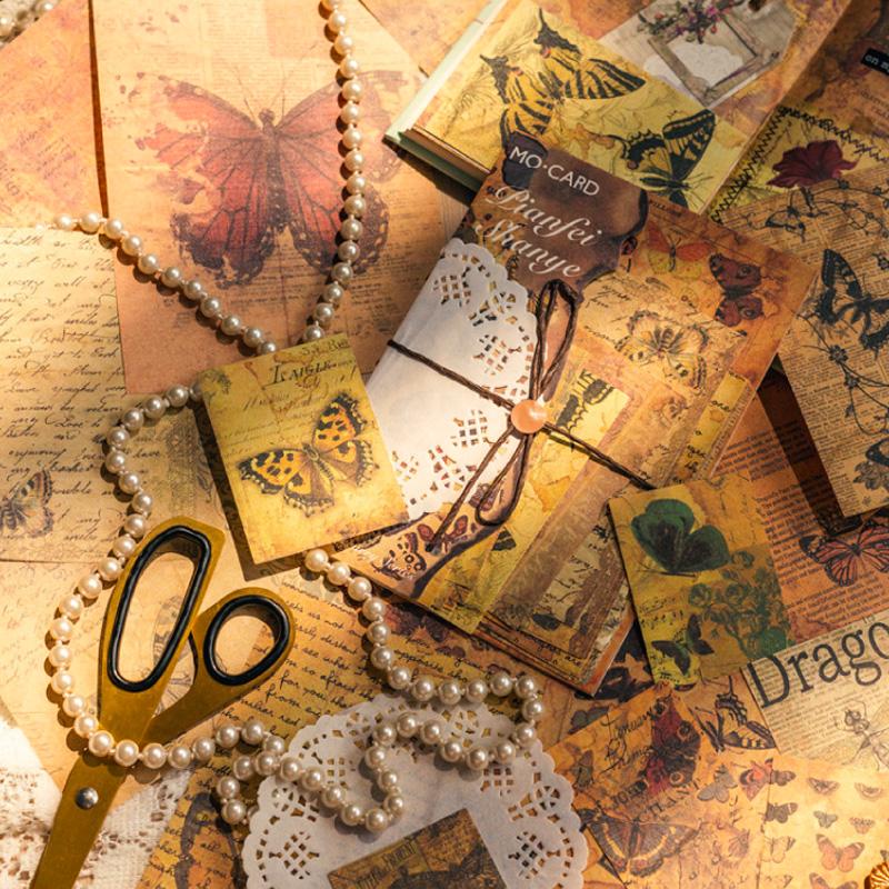 コラージュ 素材 デザイン ペーパー コーヒー 珈琲 ジャンク