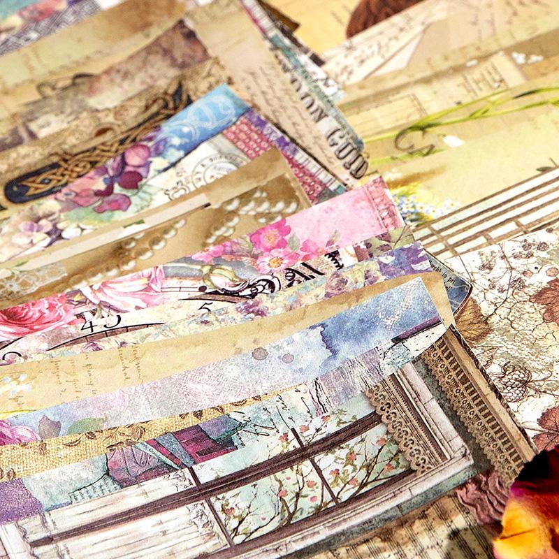 コラージュ 素材 デザイン ペーパー ジャンクジャーナル アンティーク