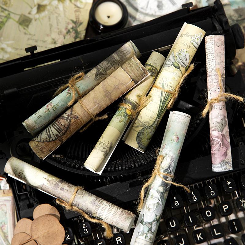 コラージュ 素材 デザイン ペーパー ジャンクジャーナル アンティーク