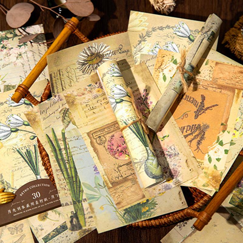 コラージュ 素材 デザイン ペーパー ジャンクジャーナル アンティーク