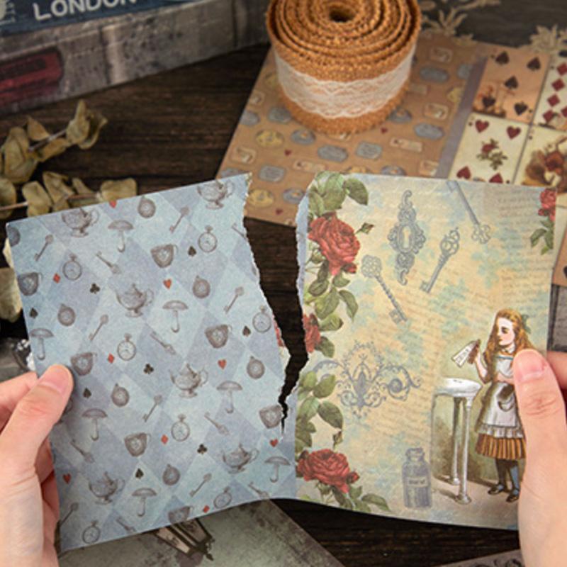 コラージュ 素材 デザイン ペーパー ミステリアス ファンタジー