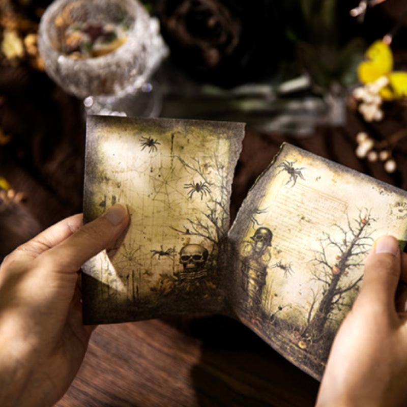 コラージュ 素材 デザイン ペーパー 魔導書 ダーク ファンタジー