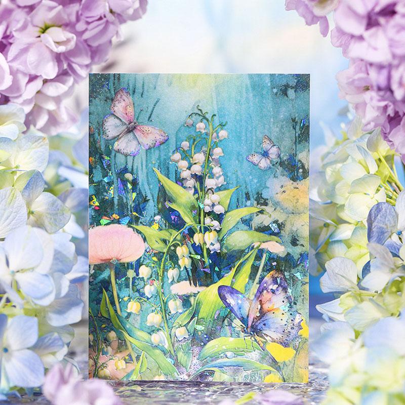 コラージュ 素材 デザイン ペーパー 花 風景 背景 ジャンク