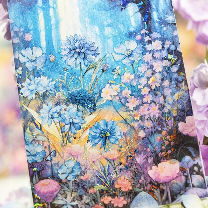 コラージュ 素材 デザイン ペーパー 花 風景 背景 ジャンクジャーナル