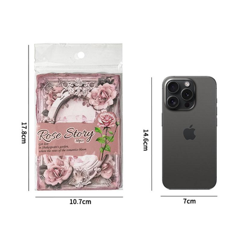 コラージュ 素材 デザイン ペーパー 薔薇 バラ ローズ 花 ジャンク