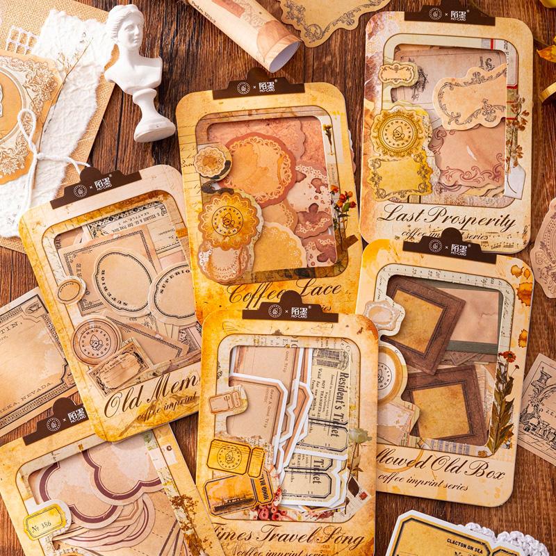 アンティーク タグ ハトメ 珈琲染め コラージュ ジャンクジャーナル №923H アンティーク タグ ハトメ 珈琲染め コラージュ ジャンクジャーナル