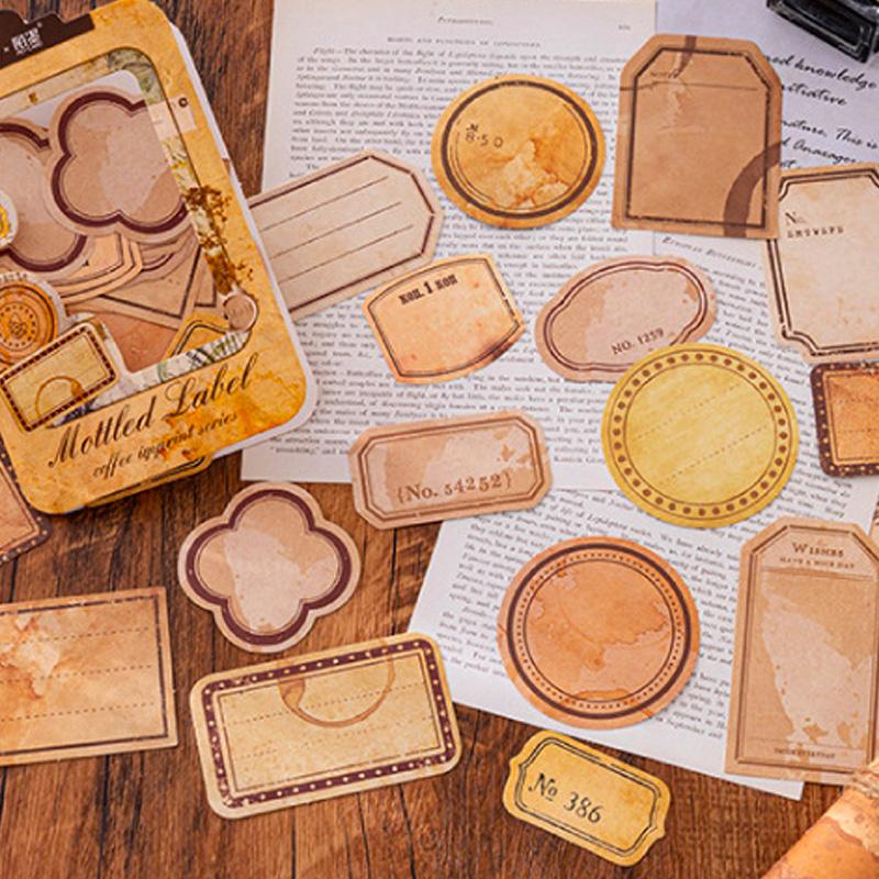 コラージュ 素材 シール タグ ラベル フレーム コーヒー 珈琲 ジャンク