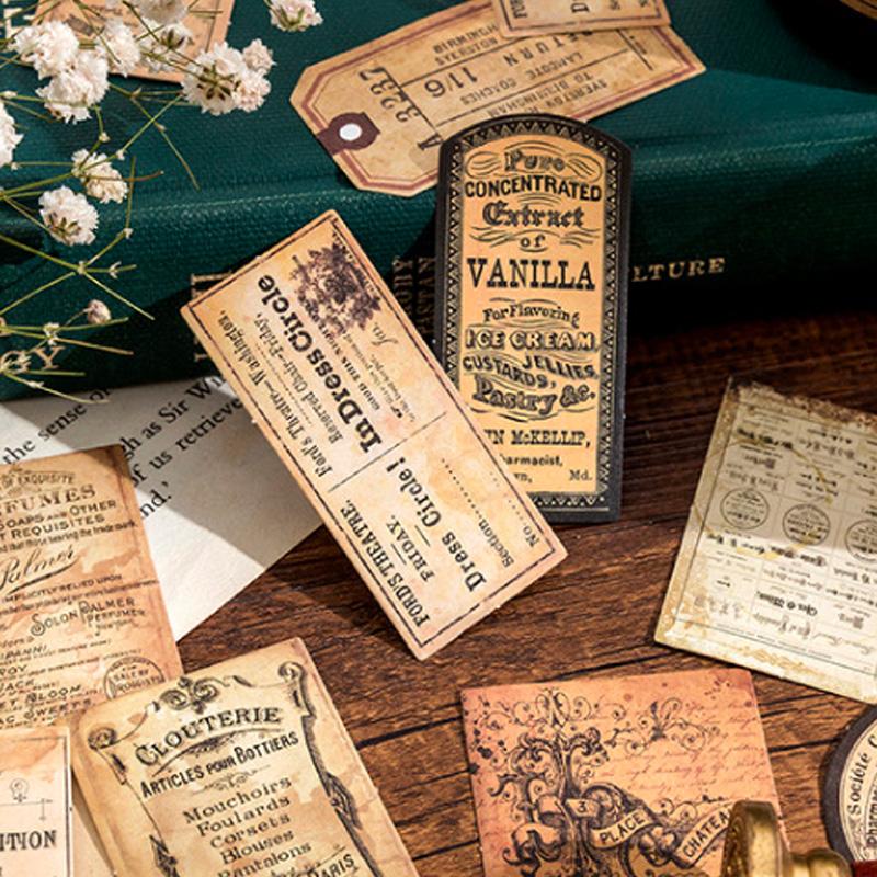 コラージュ 素材 シール タグ ラベル フレーム コーヒー 珈琲 ジャンク