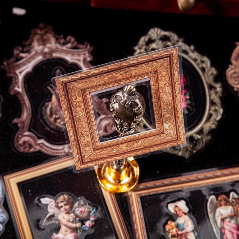 コラージュ 素材 シール 額縁 フレーム ジャンクジャーナル