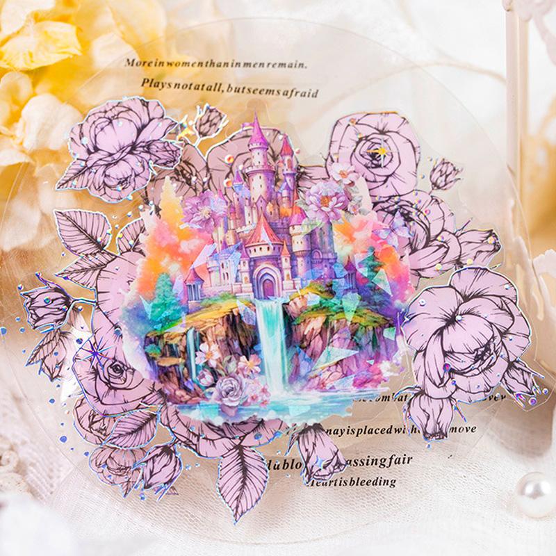 コラージュ 素材 シール お城 城 中世 ヨーロッパ ジャンクジャーナル