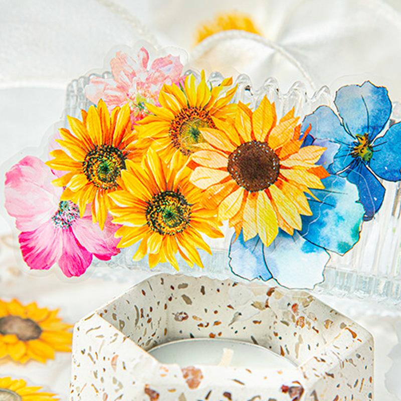 コラージュ 素材 シール 花 フラワー 紫陽花 アジサイ ジャンク