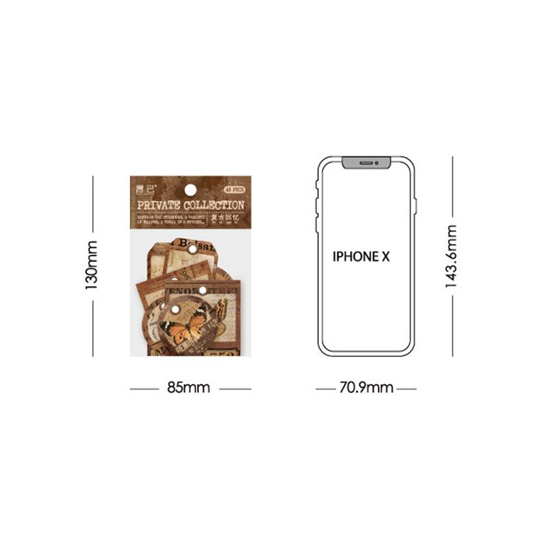 コラージュ 素材 シール タグ ラベル フレーム ジャンクジャーナル