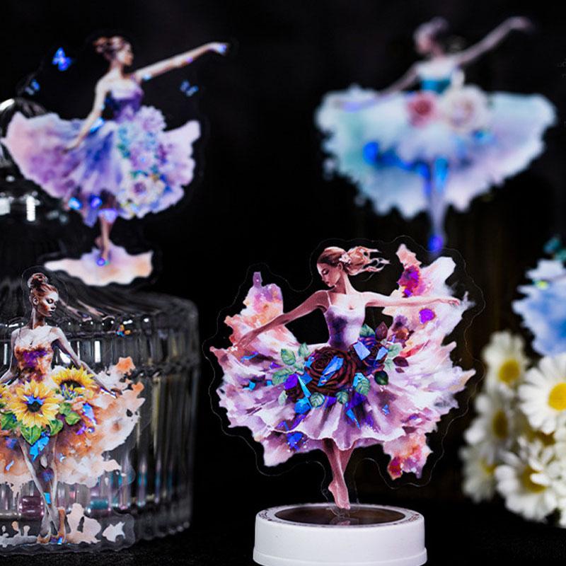 コラージュ 素材 シール 人物 女性 女の子 バレエ バレリーナ