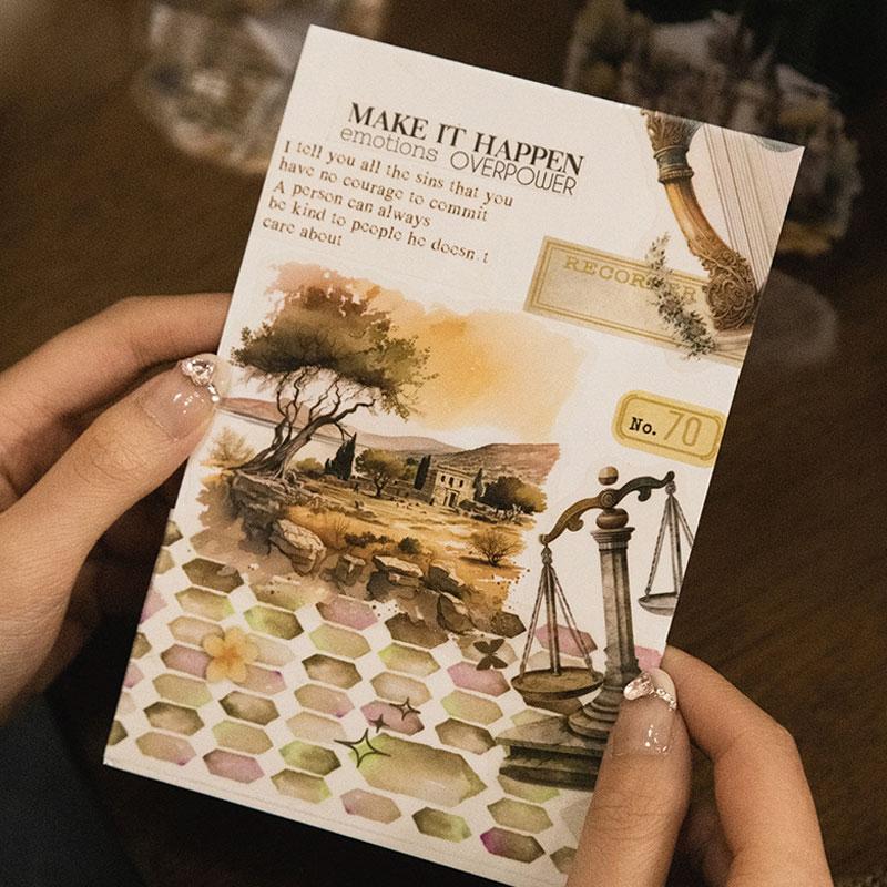 コラージュ 素材 シール 旅行 トラベルノート 珈琲 コーヒー ジャンク