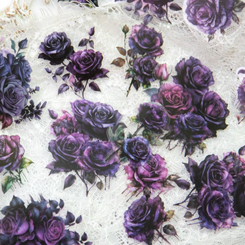コラージュ 素材 シール 薔薇 バラ ローズ 花 フラワー ジャンク