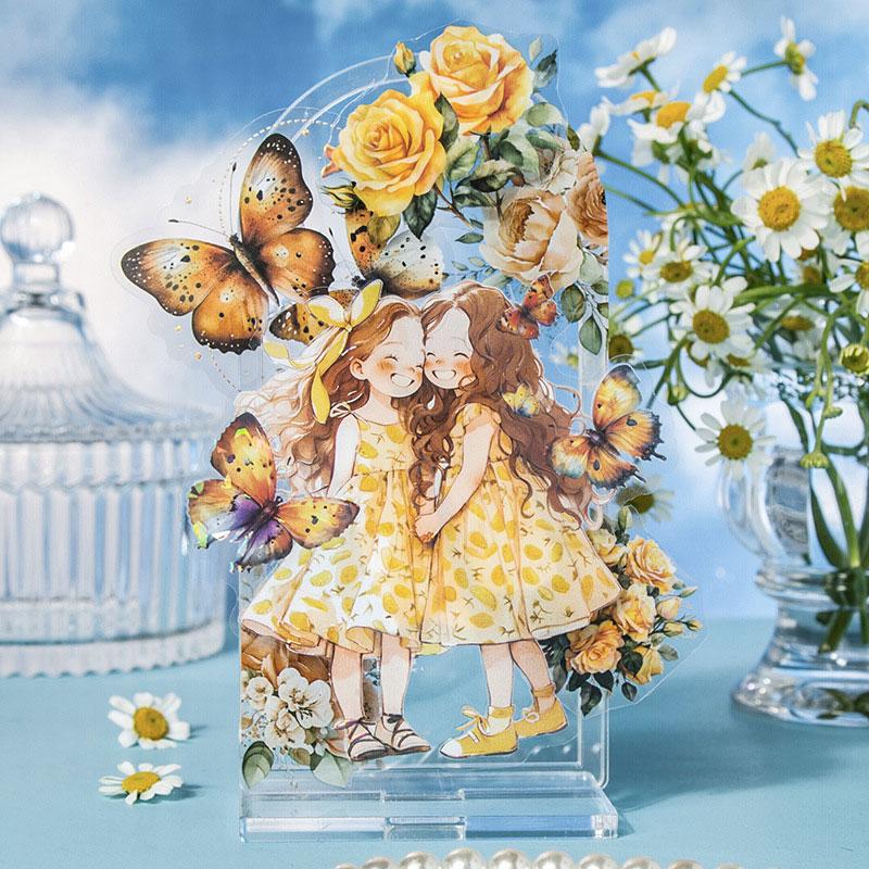 コラージュ 素材 シール 人物 女の子 女性 子供 ジャンクジャーナル