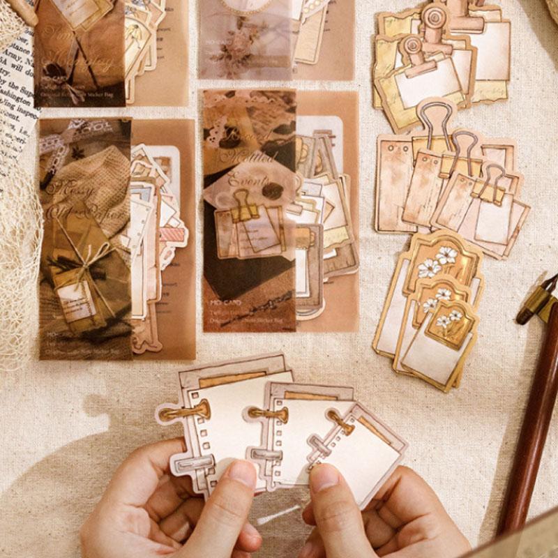 コラージュ 素材 シール タグ ラベル メモ ジャンクジャーナル