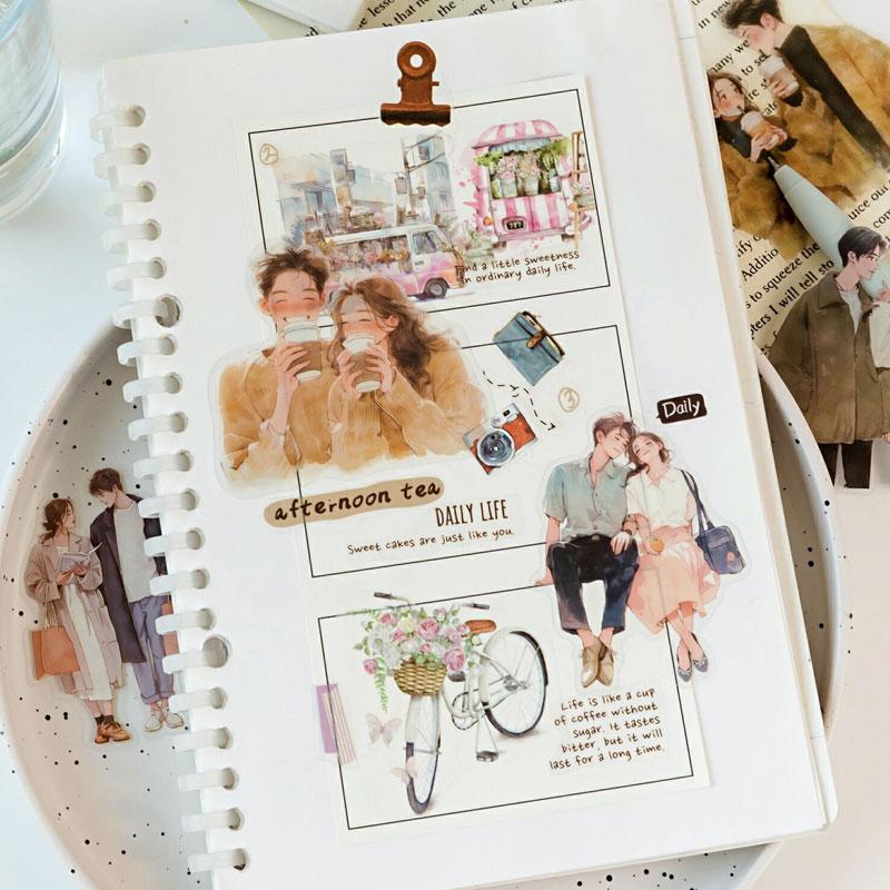 コラージュ素材 まとめ売り 人物ステッカー コラージュ 素材 シール 人物 女性 男性 女の子 ジャンク