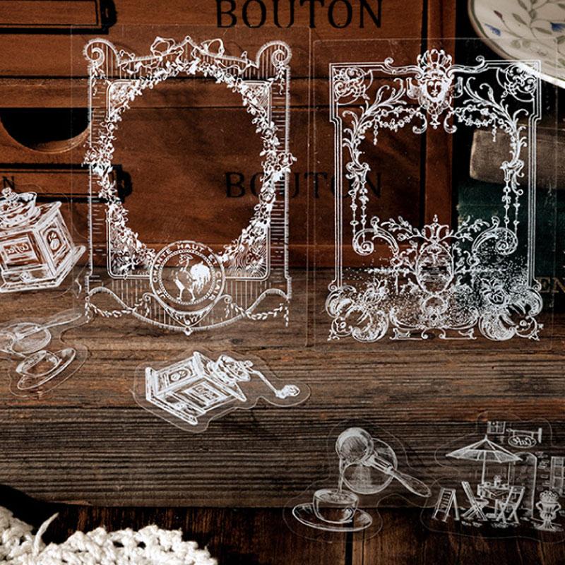 コラージュ 素材 シール 素材集 200枚 セット ジャンクジャーナル