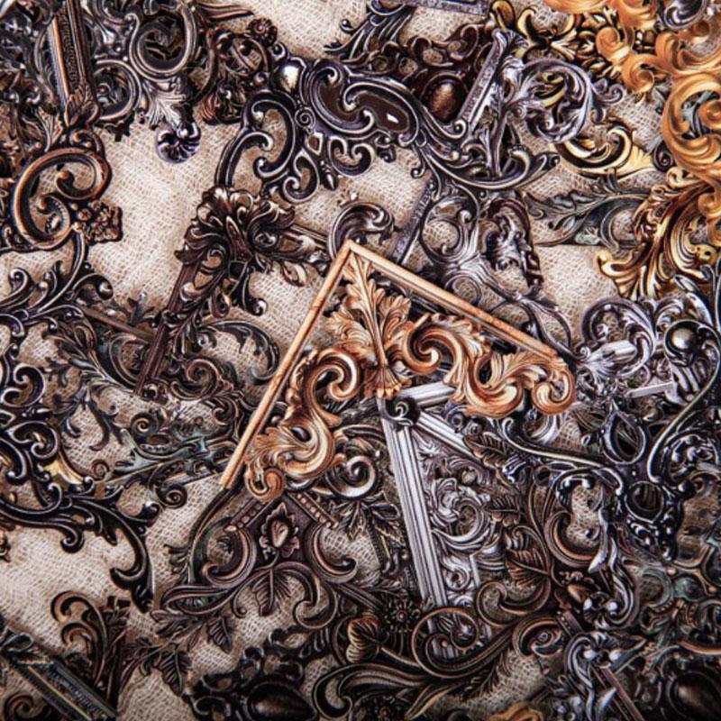 コラージュ 素材 シール 額縁 角 コーナー 装飾 飾り ジャンク