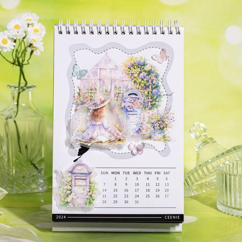 コラージュ 素材 シール 人物 女性 女の子 花 フラワー 窓 窓枠 小屋