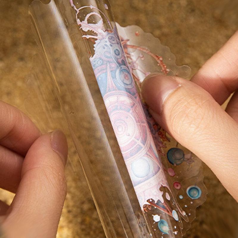 コラージュ 素材 シール 魔法 宇宙 コンパス 方位磁針 月 星 懐中時計