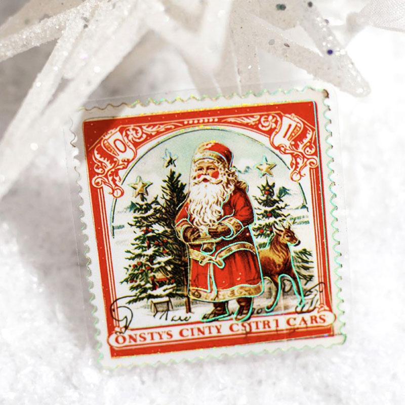 コラージュ 素材 シール クリスマス ツリー リース ケーキ