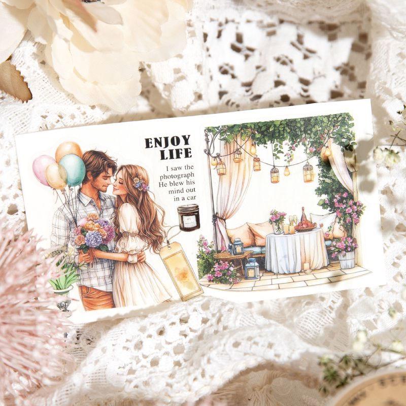 ST646 人物 女性 男性 女の子 男の子 カップル 恋人 結婚式 コラージュ