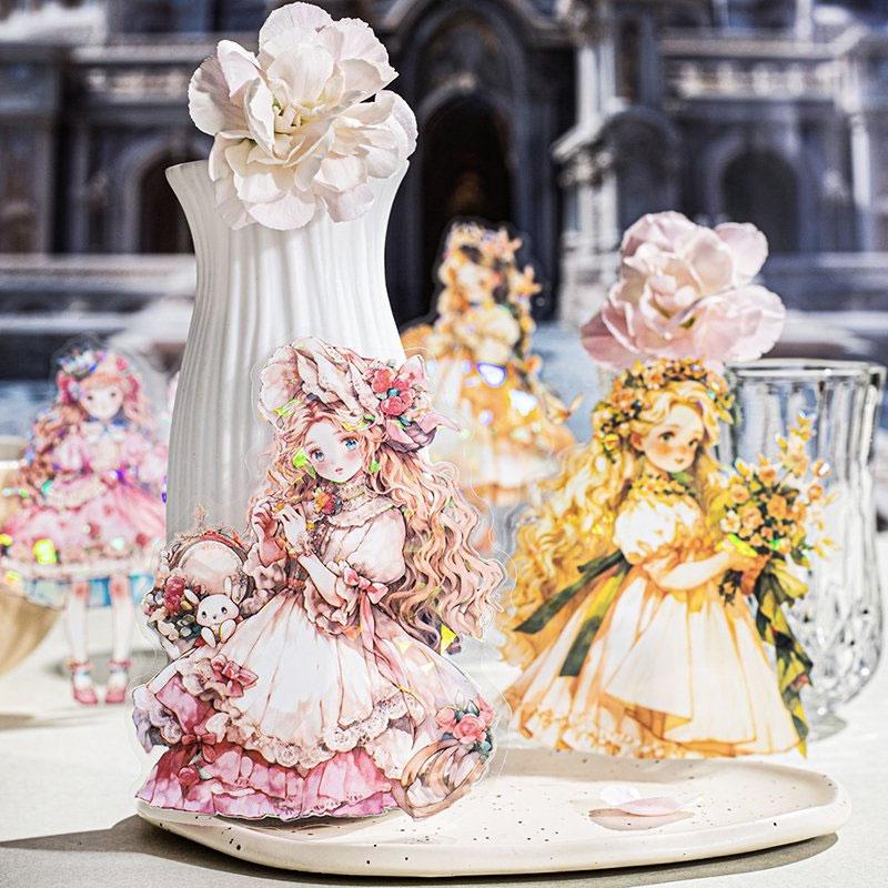 ST673 人物 女の子 女性 ドレス プリンセス PET コラージュ素材