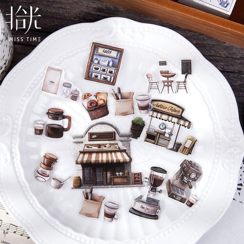 ST677 コーヒー カフェ 看板 カップ パンケーキ スイーツ バリスタ PET